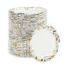 Boardwalk, Deerfield Printed Paper Plates, 6" dia, Coated/Soak Proof, Multicolor