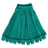 Rubbermaid Commercial, Web Foot®, Microfiber Looped-End Wet Mop Head with 5" Headband, 20 oz, Green
