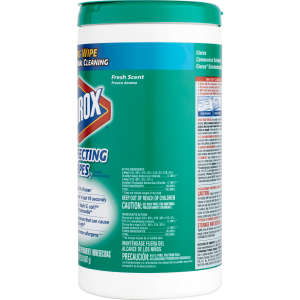 Clorox, CloroxPro, Disinfecting Wipes, 7 x 8, Fresh Scent, 75 Wipes/Container