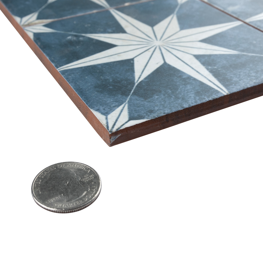 Harmonia Kings Star Sky 13 in. x 13 in. Ceramic Floor and Wall Tile