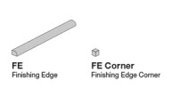 Earth 12″ Finishing Edge Corner Crackle Semi-Matte