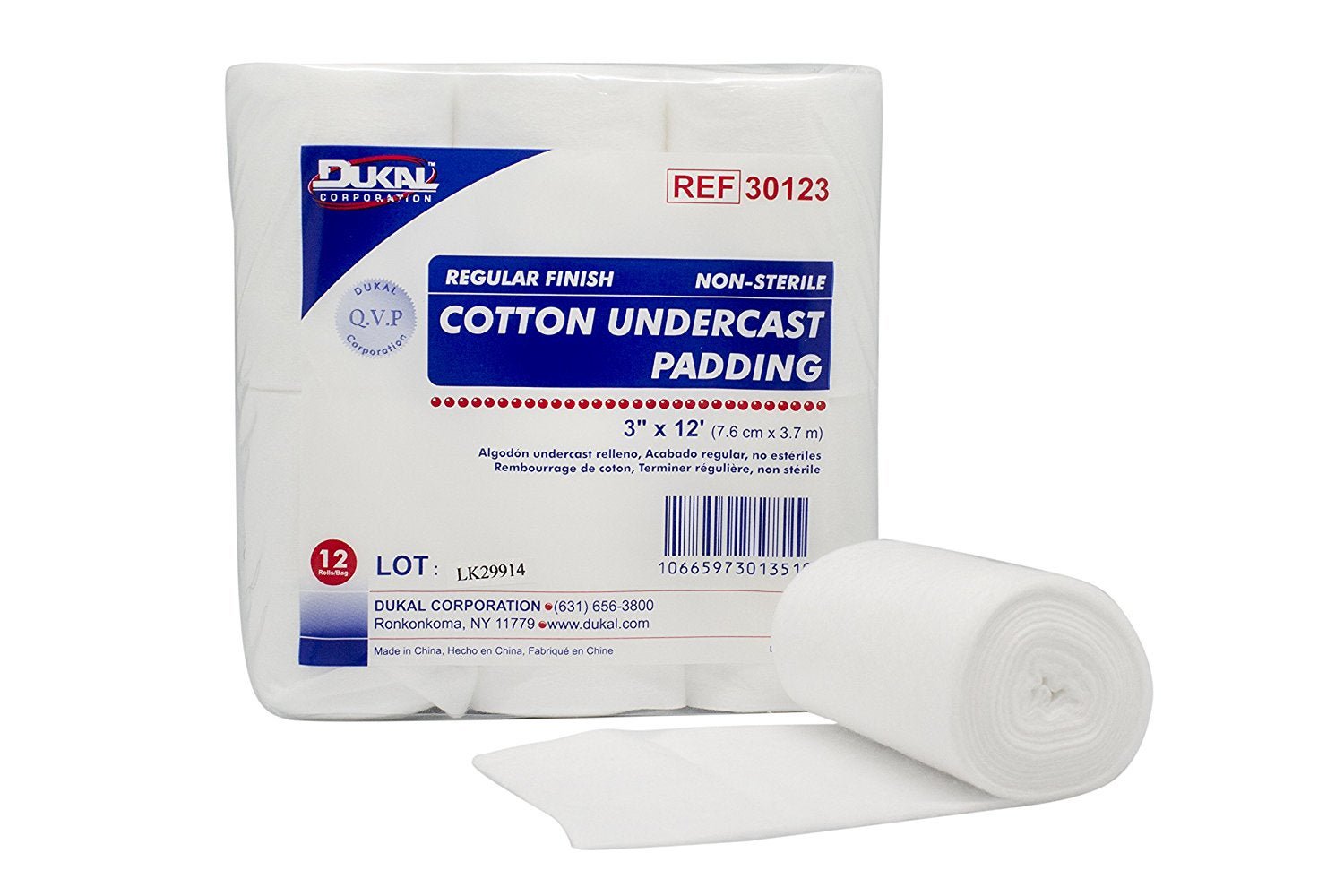Dukal PADDING, UNDERCAST N/S 3" X 12' (12/BG 6BG/CS)