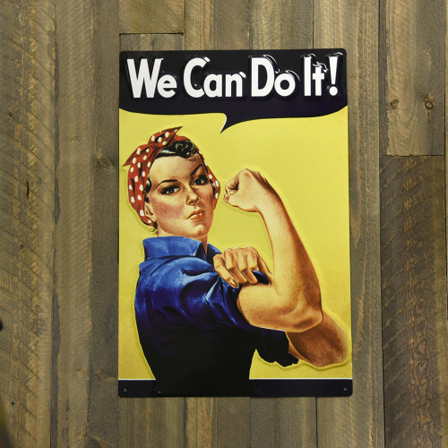 Rosie the Riveter We Can Do It Novelty Sign (12