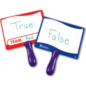 Write-on/Wipe-off Answer Boards, Set of 10