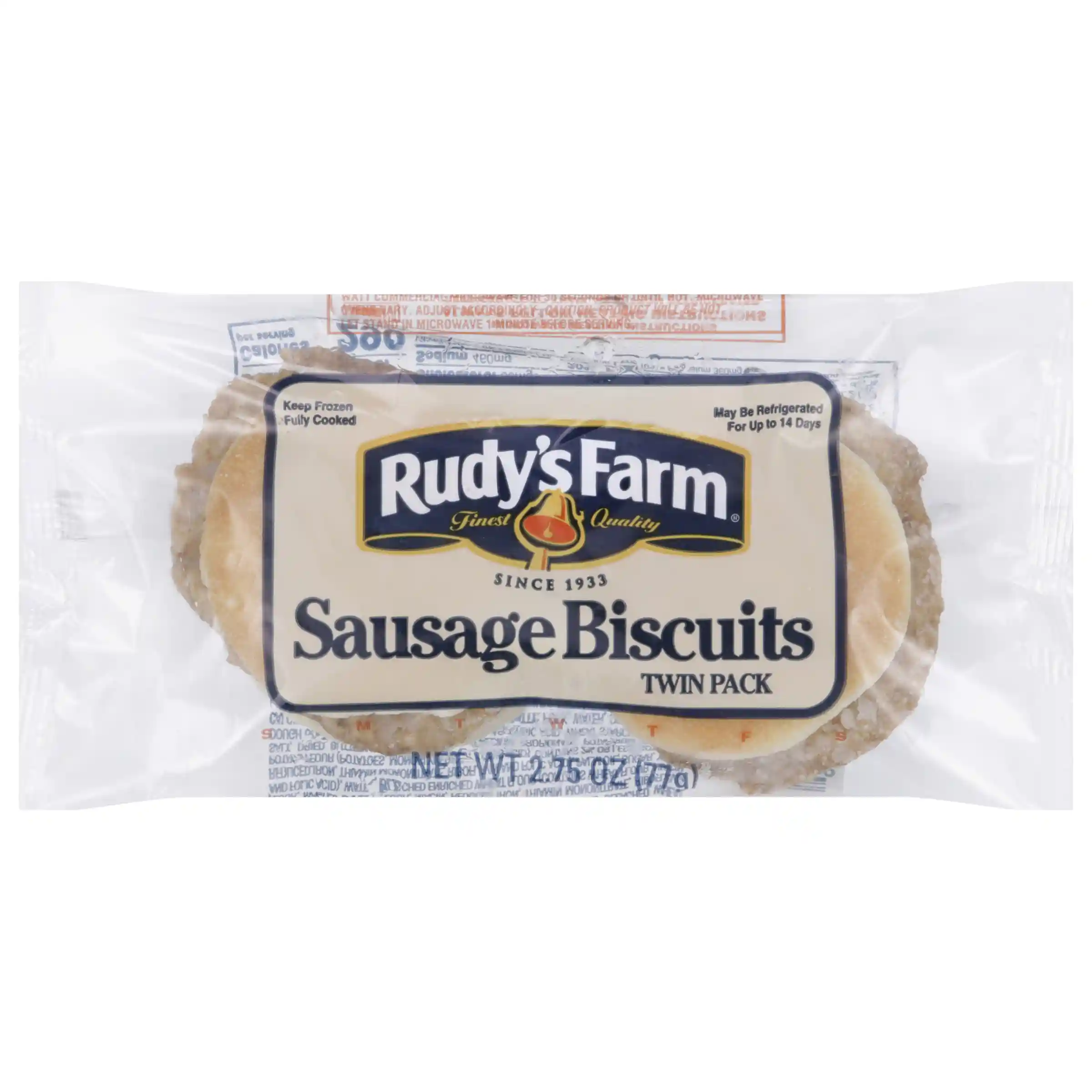 Rudy's Farm® Individually Wrapped Sausage Biscuit, Twin Pack_image_11