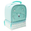 Soft Lines 2-compartment Reusable Insulated Lunch Bag, Teddy Bears slideshow image 3 Soft Lines 2-compartment Reusable Insulated Lunch Bag, Teddy Bears slideshow image 3