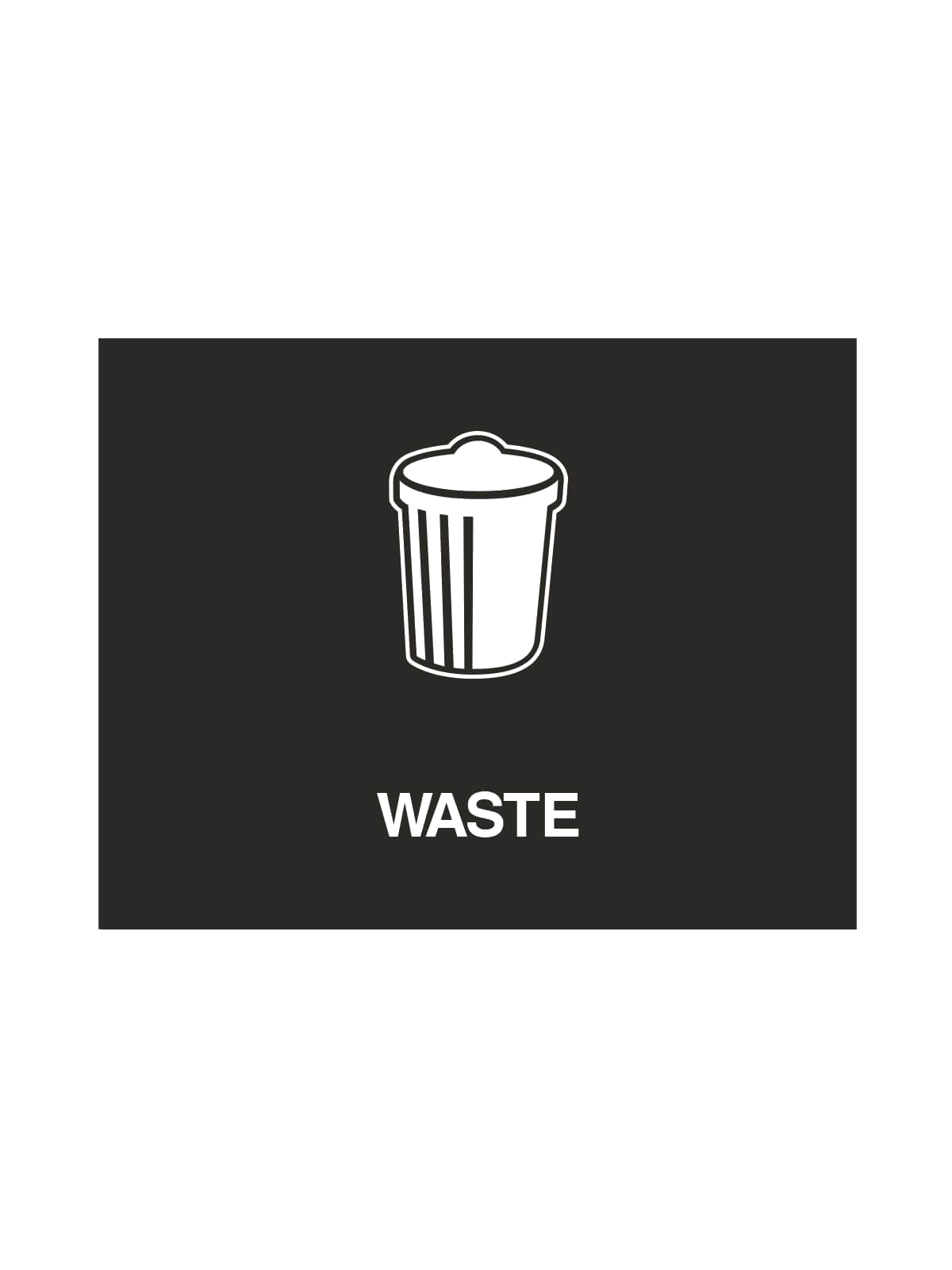 VISION – Sign – Waste – Black