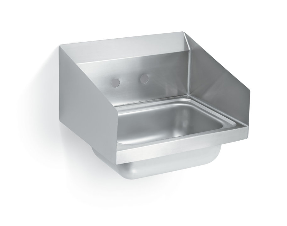 Wall-mount stainless steel hand sink