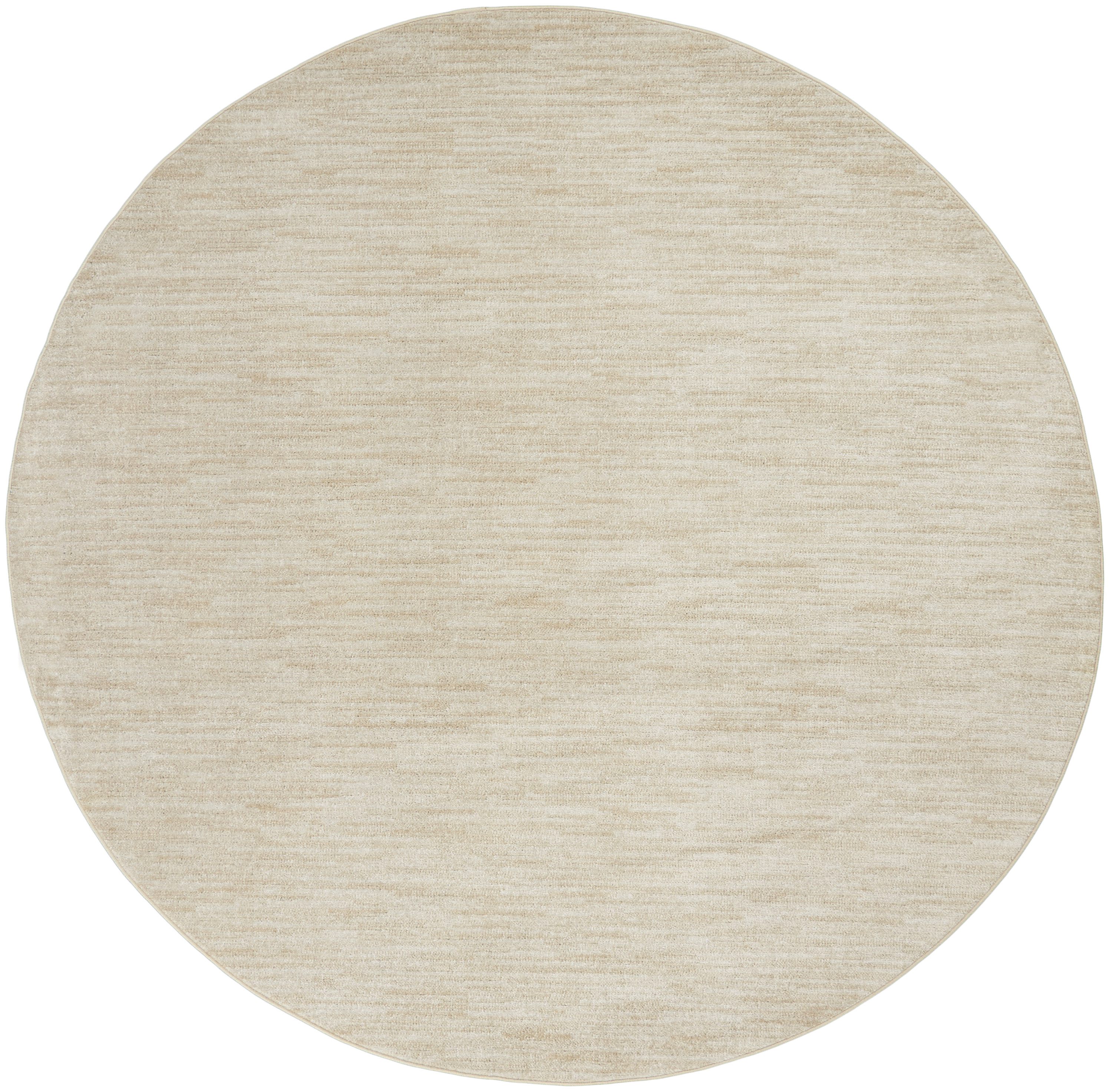 Nourison Nourison Essentials 8' x Round Ivory Beige Outdoor Rug