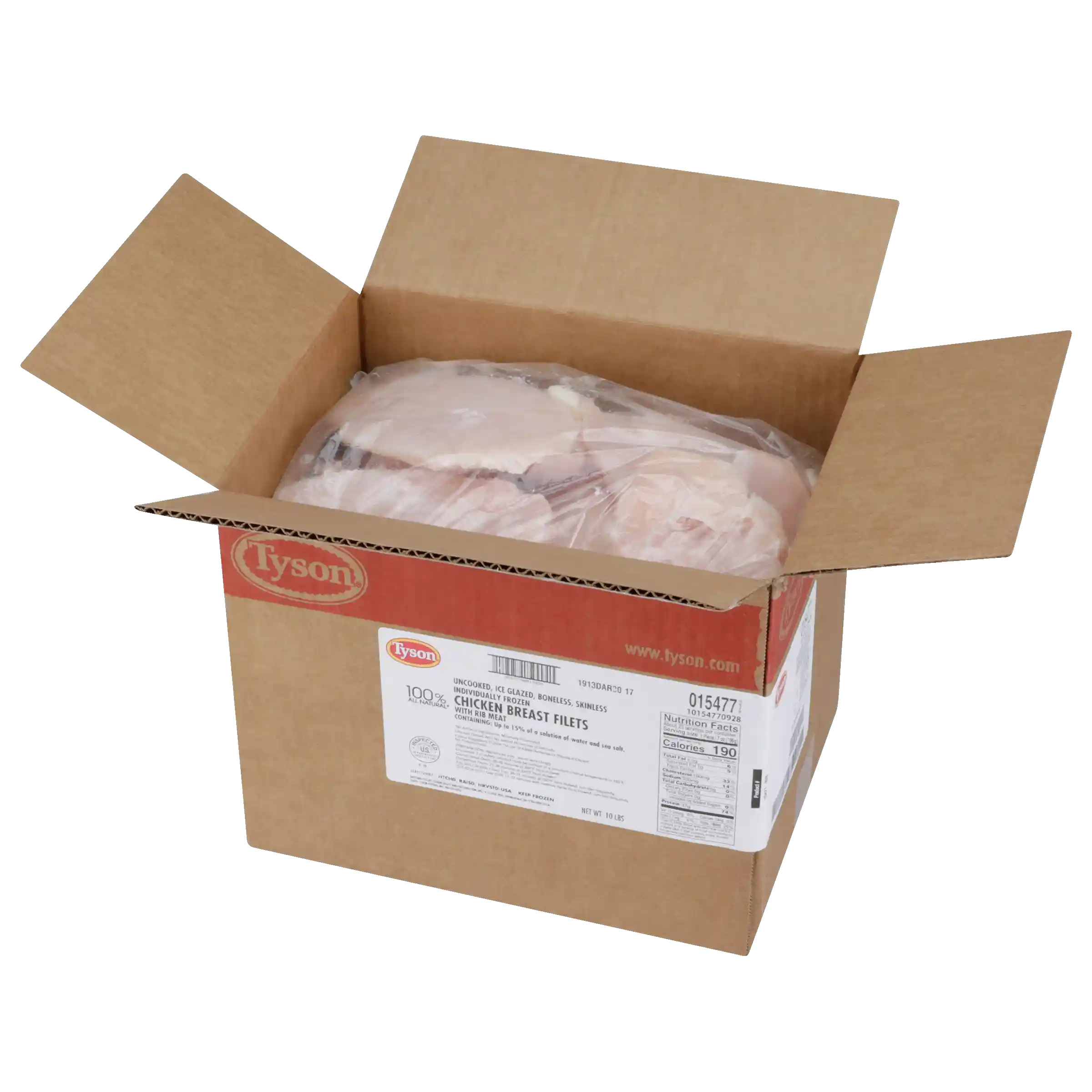 Tyson® All Natural* IF Unbreaded Boneless Skinless Chicken Breast Filets, 7 oz._image_4