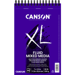 XL Series Mixed Media Pad, Top Wire Binding, 30 Sheet, 7x10 inch, 1 Count