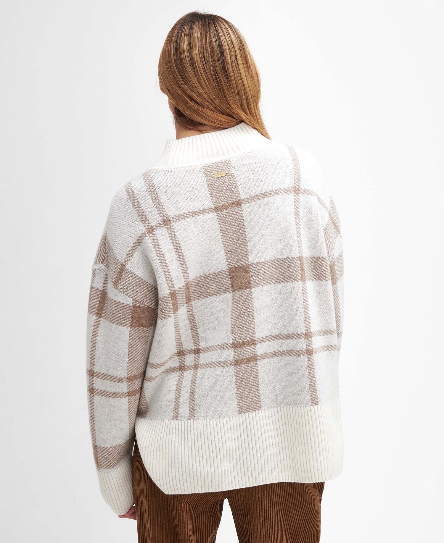 Deanna Tartan High-Neck Jumper image number 2