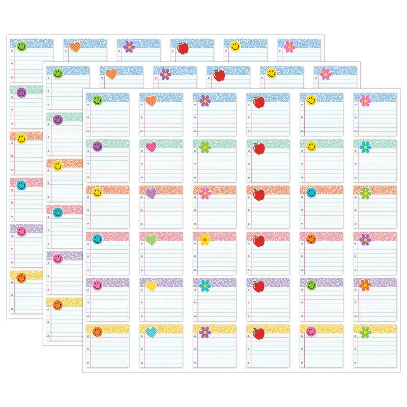 Cool for School Mini Accents, 36 Per Pack, 3 Packs