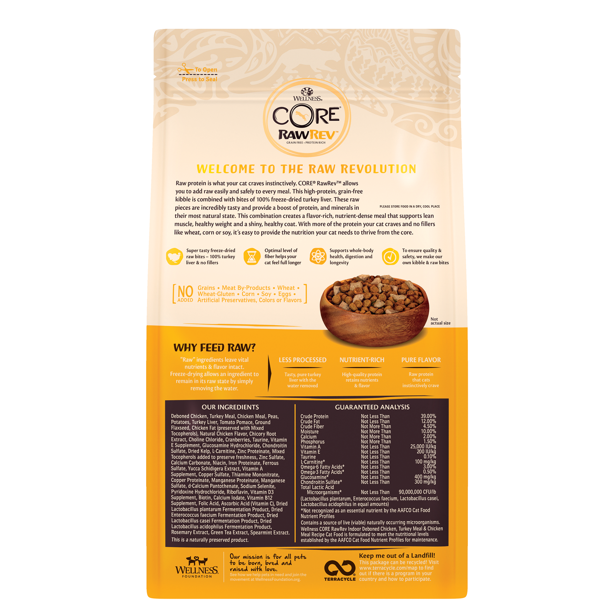 Wellness CORE RawRev Indoor Recipe with Freeze-Dried Turkey Liver
