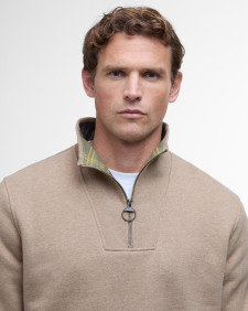 Nelson Half-Zip Sweatshirt Stone Marl