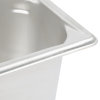 Half-long-size 6-inch-deep Super Pan V® stainless steel steam table pan