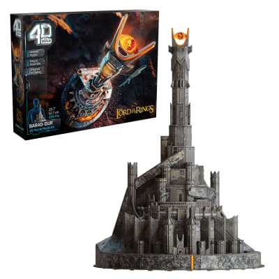 4D Build, Lord of the Rings Barad-Dur Eye of Sauron 3D Model Kit, Lord of the Rings Collectibles & Desk Décor, Adult Puzzle, Building Toys, 204 Pieces, 3D Puzzles, Gift Ideas for Ages 12 & Up