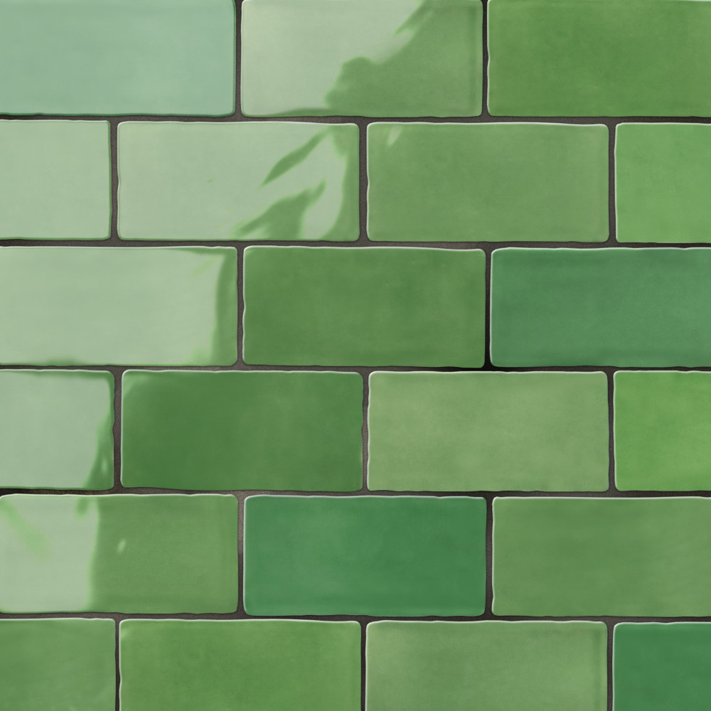 Viva Aloe 3 in. x 6 in. Ceramic Wall Tile