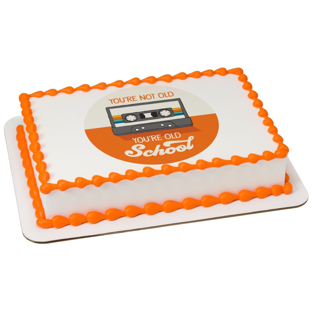 Image Cake Old School Birthday