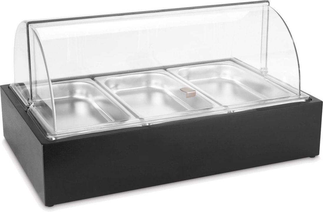Triple Buffet Display Black CUBIC