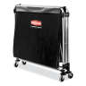 Rubbermaid Commercial, Executive Series, Executive Series™, Collapsible X Cart, 8 Bushels, Single Stream, Black