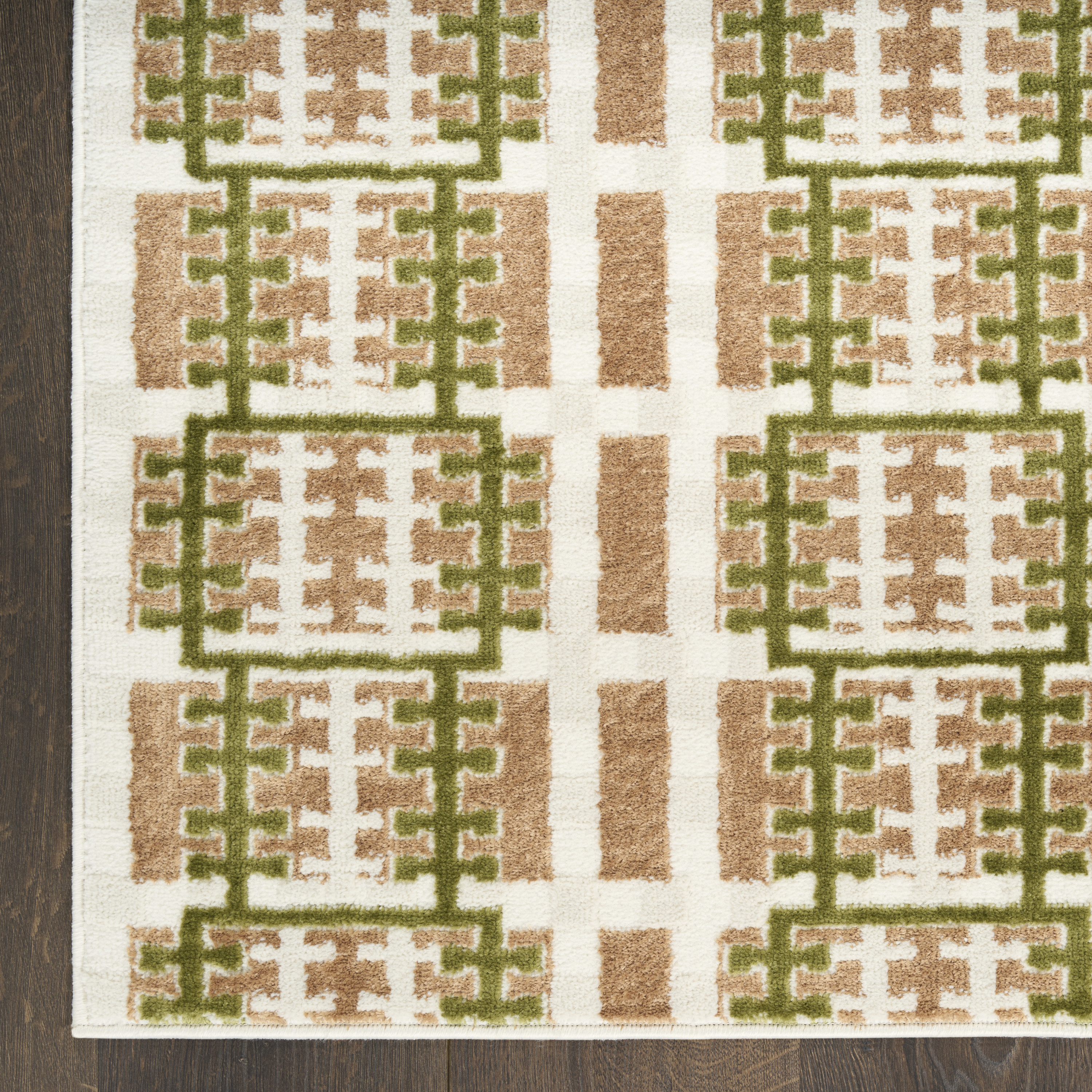 Nourison Nordic 2' x 6' Multicolor Modern Indoor Rug