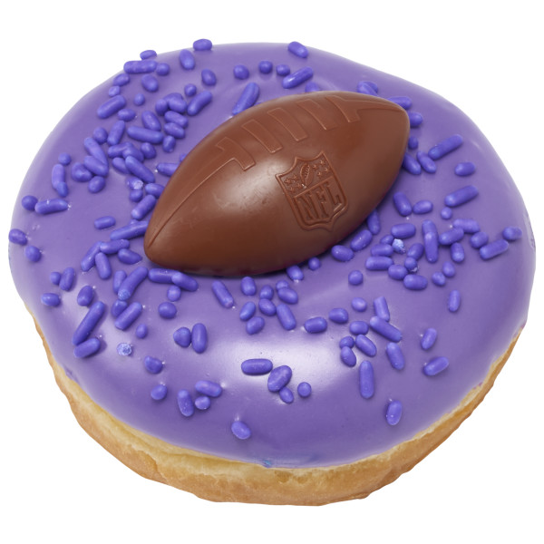 NFL Brown Football with Shield Cupcake Rings