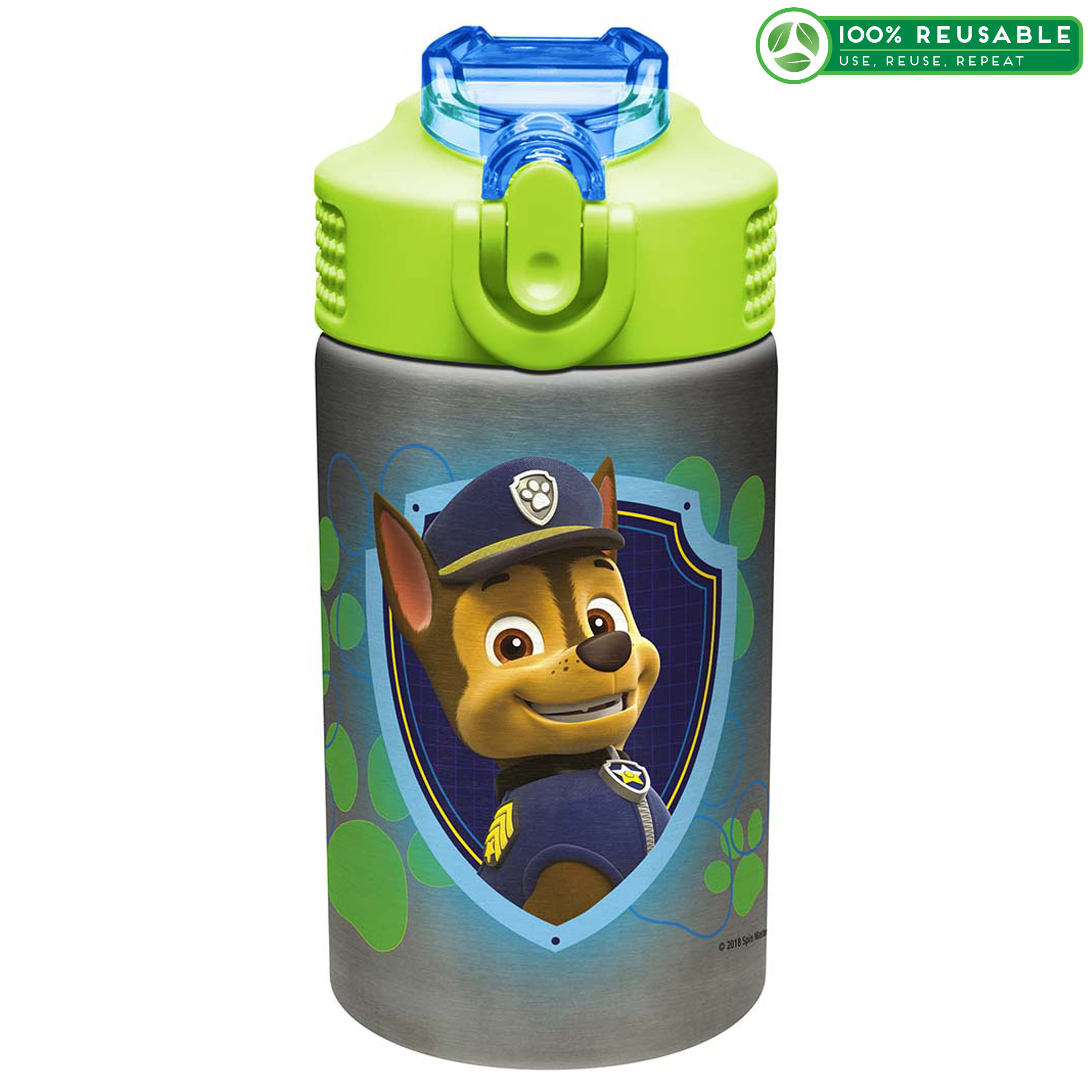 Paw Patrol 15.5 ounce Water Bottle, Chase and Marshall slideshow image 1 Paw Patrol 15.5 ounce Water Bottle, Chase and Marshall slideshow image 1