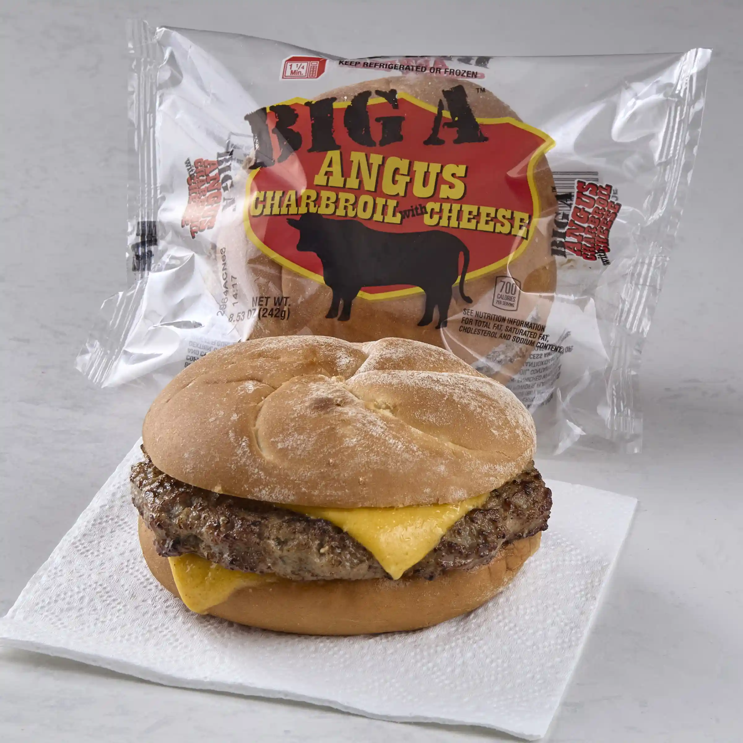 BIG AZ® Fully Cooked Angus Cheeseburger_image_1