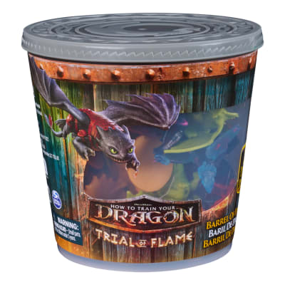 Dreamworks Dragons, Trial of Flame: Barrel of Dragons, 25 Collectible Dragons and Vikings Figures for Ages 4 and up