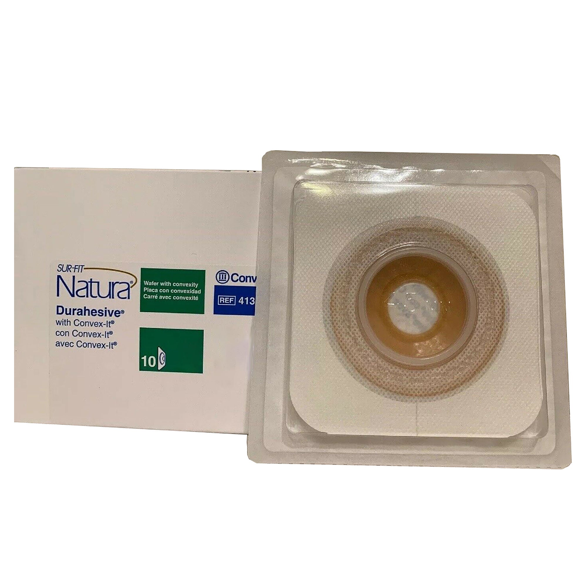 Sur-Fit Natura® Two-Piece Durahesive® Skin Barrier, Pre-cut to Fit 13mm stomas