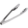 9 ½-inch economy stainless steel utility tongs