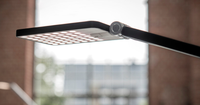 Anti-glare LEDs cast an even light that reduces reflection and eases eye strain.