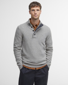 Essential Elbow Patch Jumper Stone