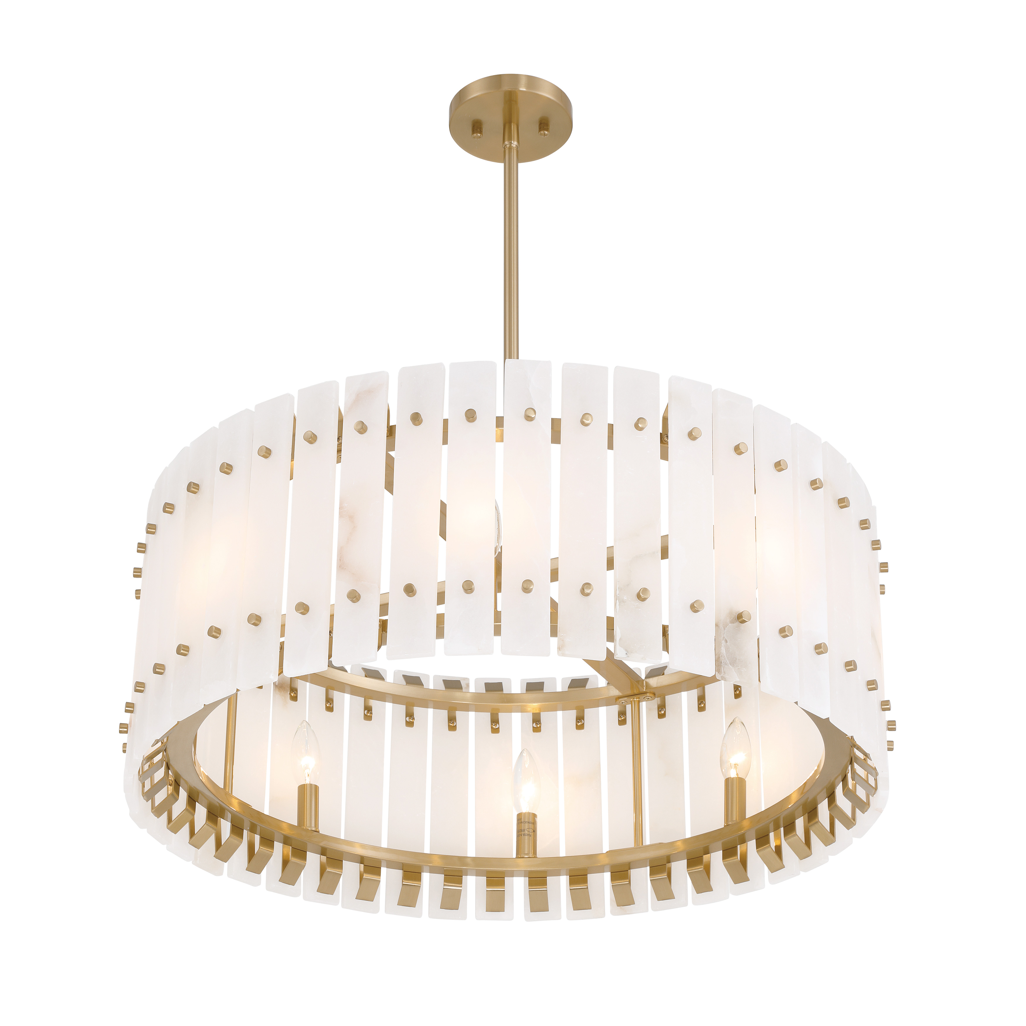 Bardon 8 Light Pendant in Celeste Brass - Image 4