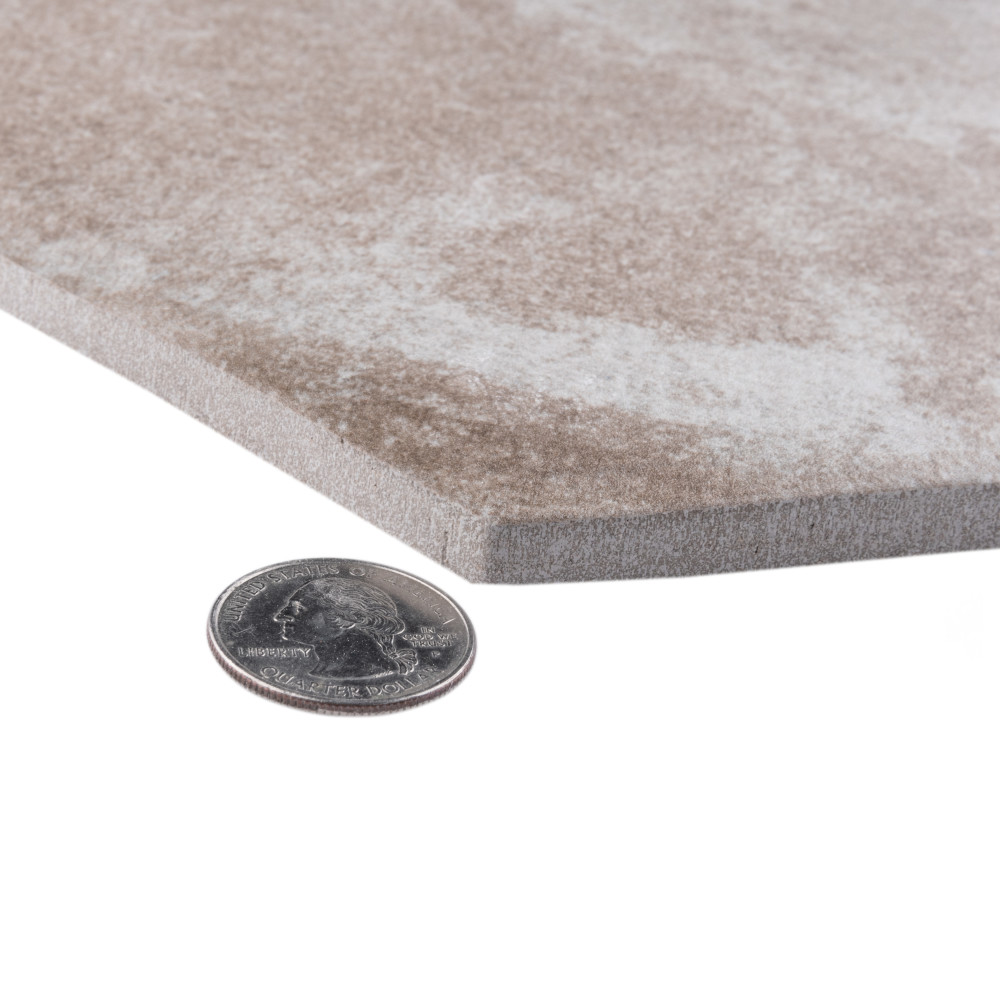 Americana Boston Hex Downtown 14-1/8 in. x 16-1/4 in. Porcelain Floor and Wall Tile