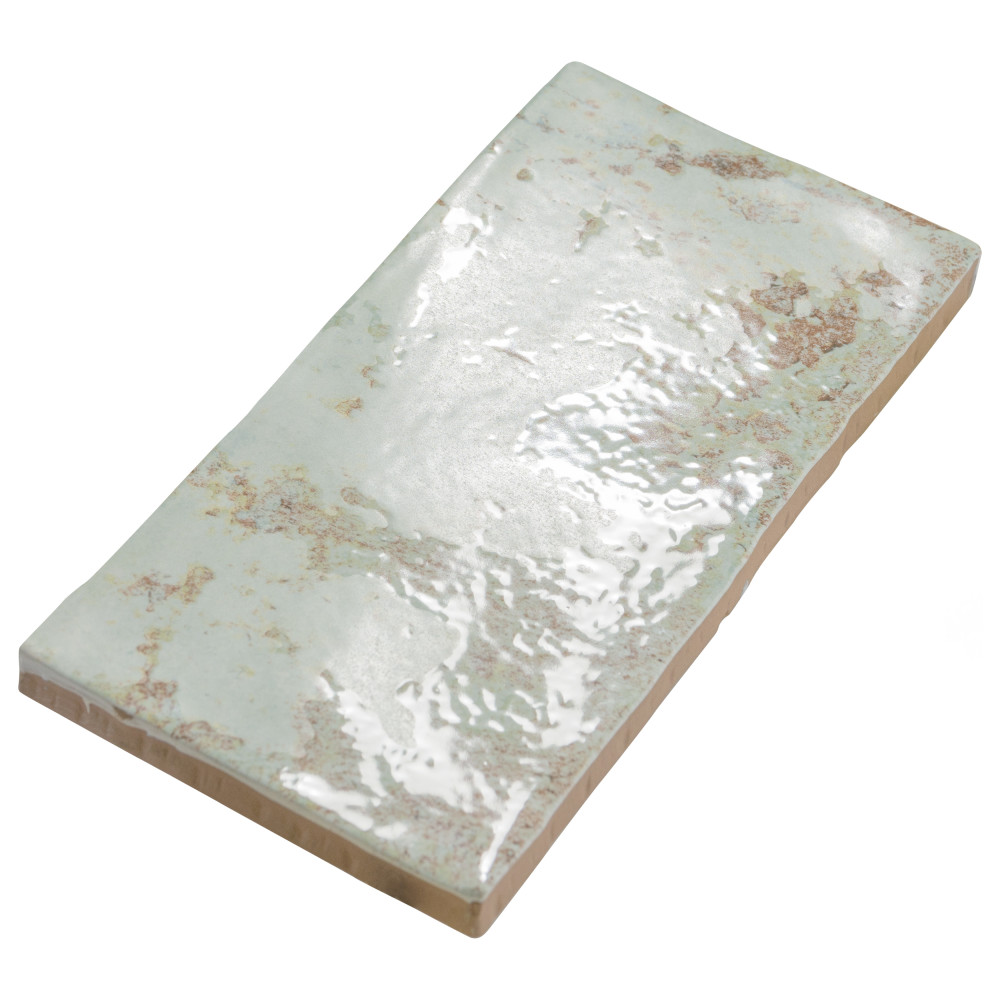 Biarritz Green 3 in. x 6 in. Ceramic Wall Tile