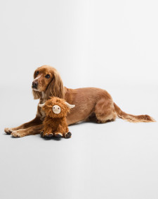 Giocattolo per cani a forma di mucca delle Highland 