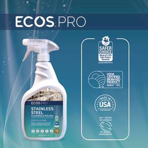 Venus Laboratories,  ECOS™ Pro Stainless Steel Cleaner and Polish,  32 fl oz Bottle