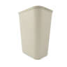 Rubbermaid Commercial, Fire Resistant, 10 gal, Resin, Beige, Rectangle, Receptacle