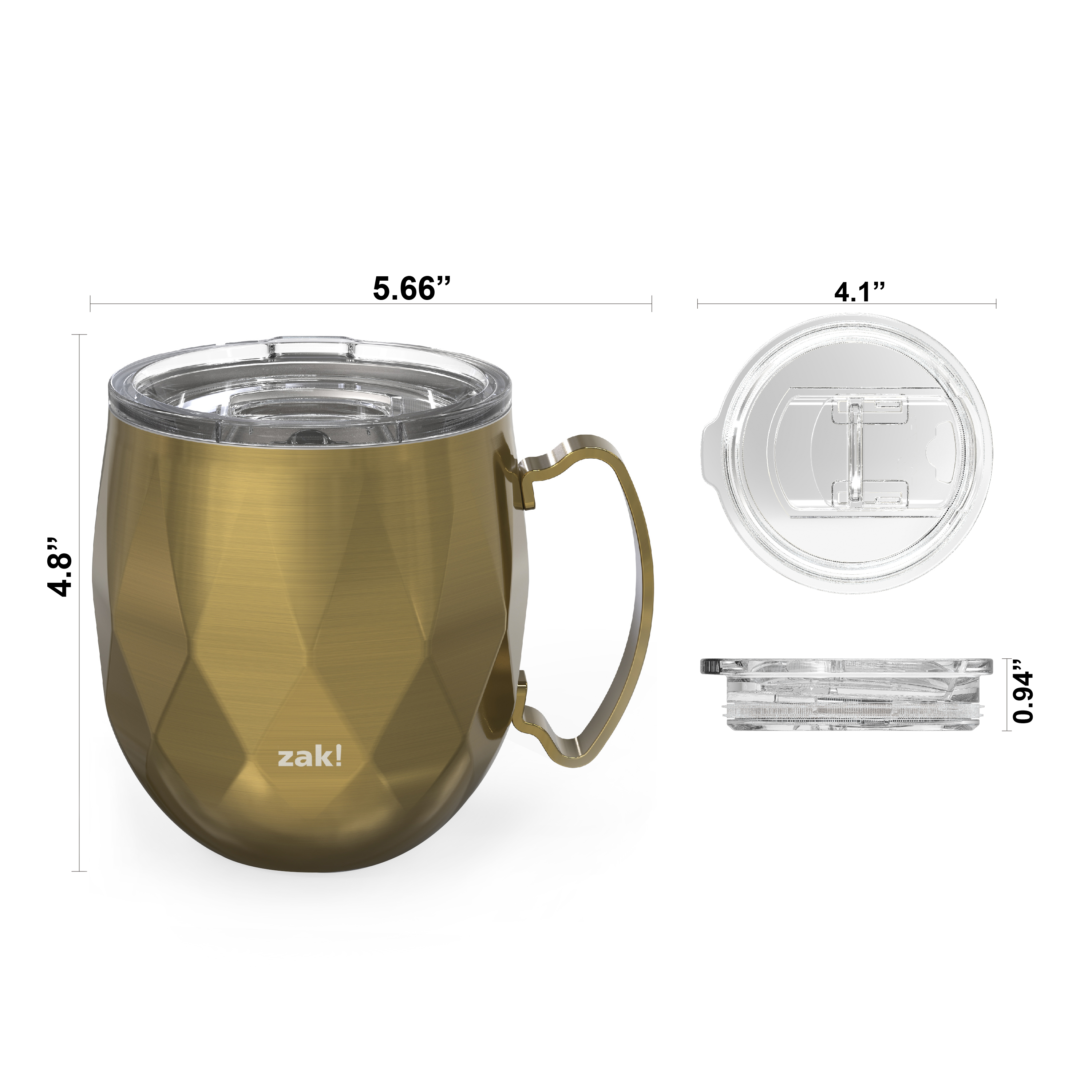 Fractal 19 ounce Vacuum Insulated Stainless Steel Mule Mug, Light Gold slideshow image 10 Fractal 19 ounce Vacuum Insulated Stainless Steel Mule Mug, Light Gold slideshow image 10
