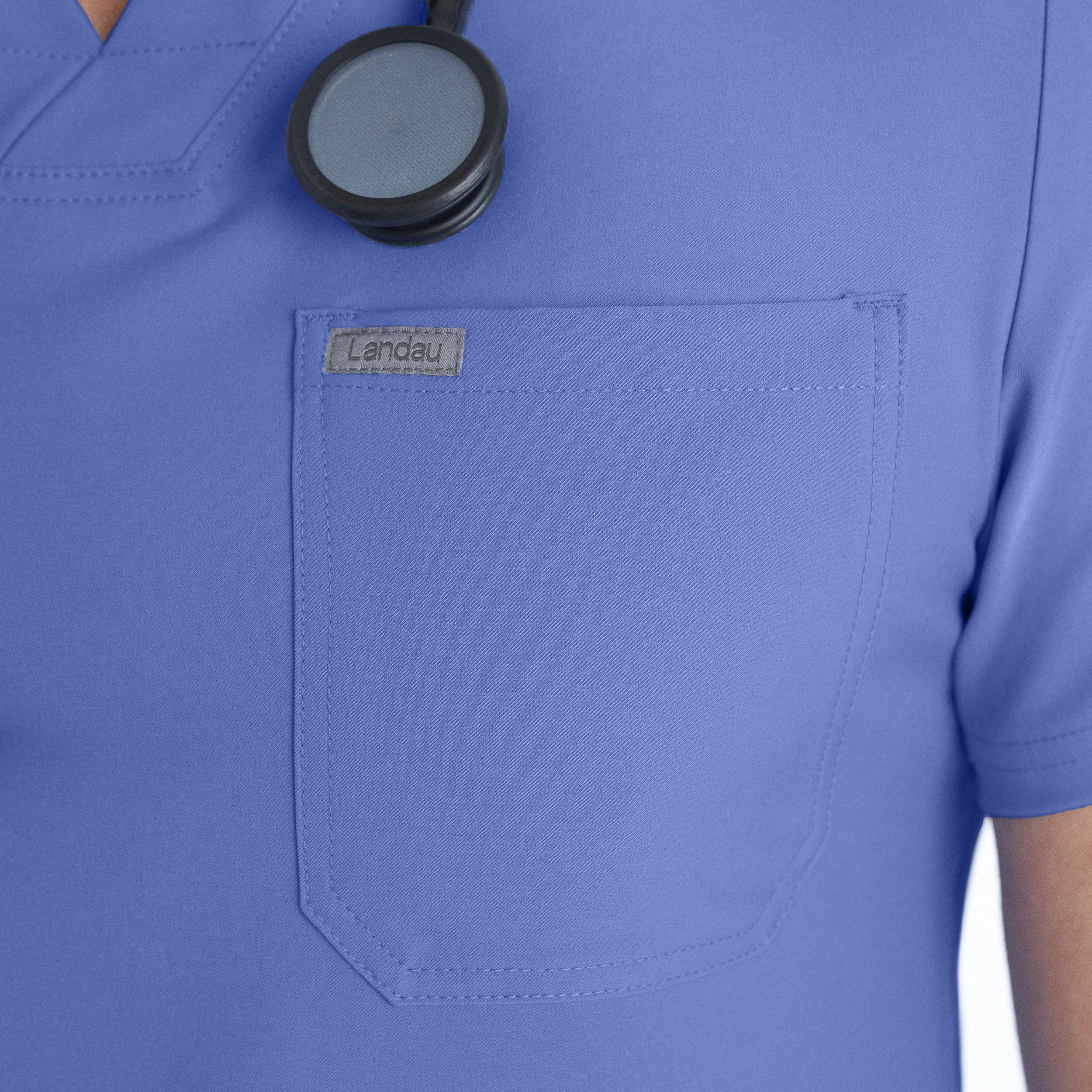Landau Forward Men&#8216;s 4-Pocket V-Neck Scrub Top-Landau
