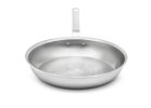 12-inch Wear-Ever® aluminum fry pan with natural finish and plated handle