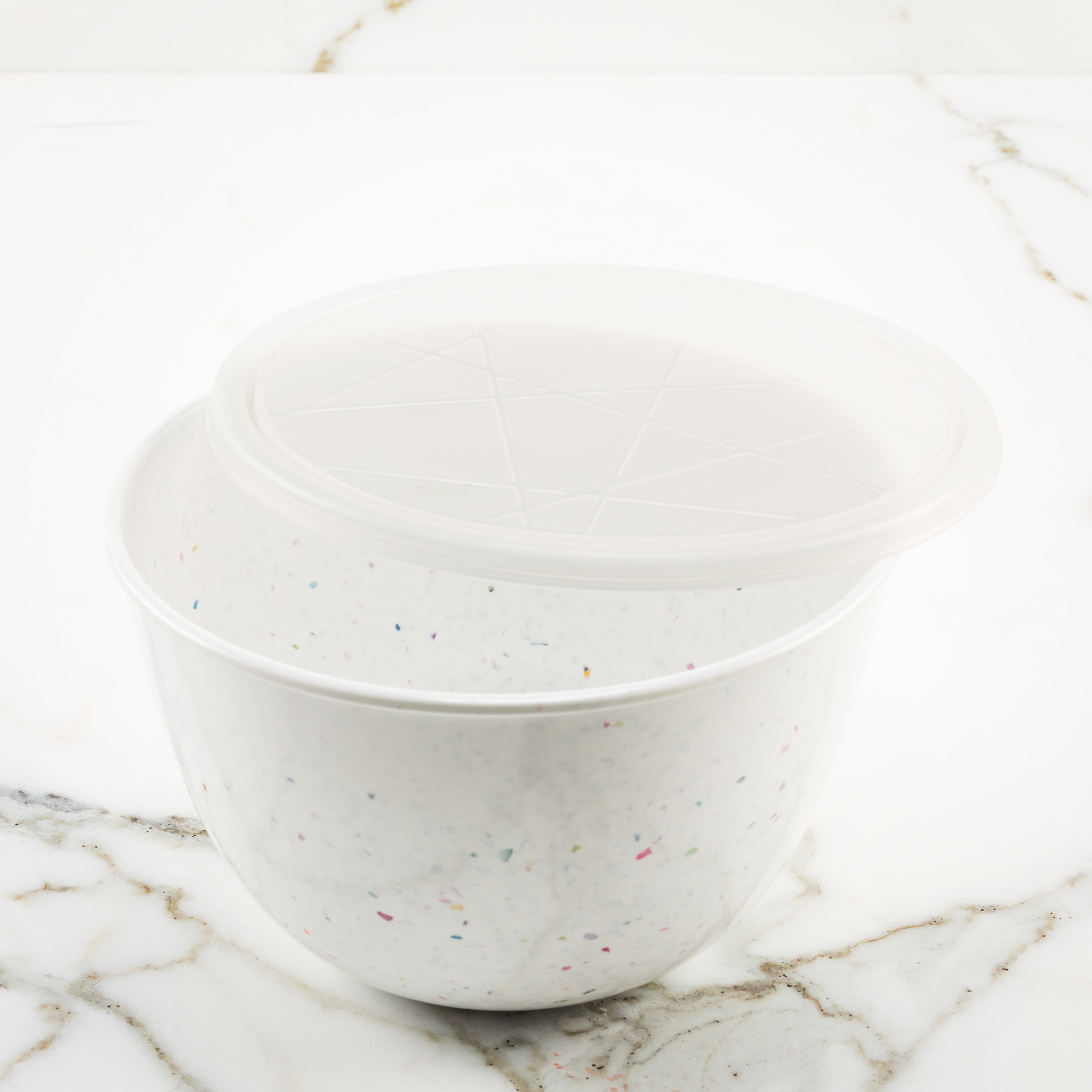 Confetti 1.5 quart Bowl Set, Eggshell White