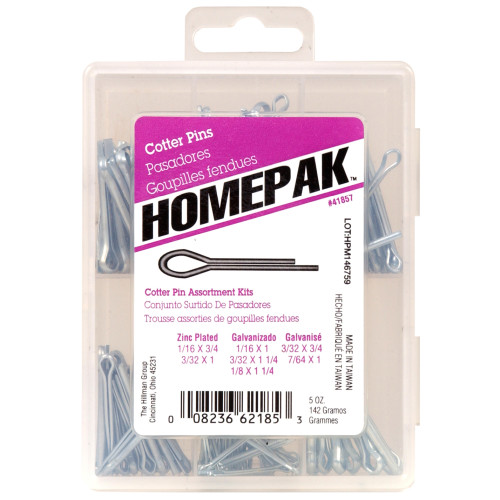 HOMEPAK Cotter Pin Assortment Kit