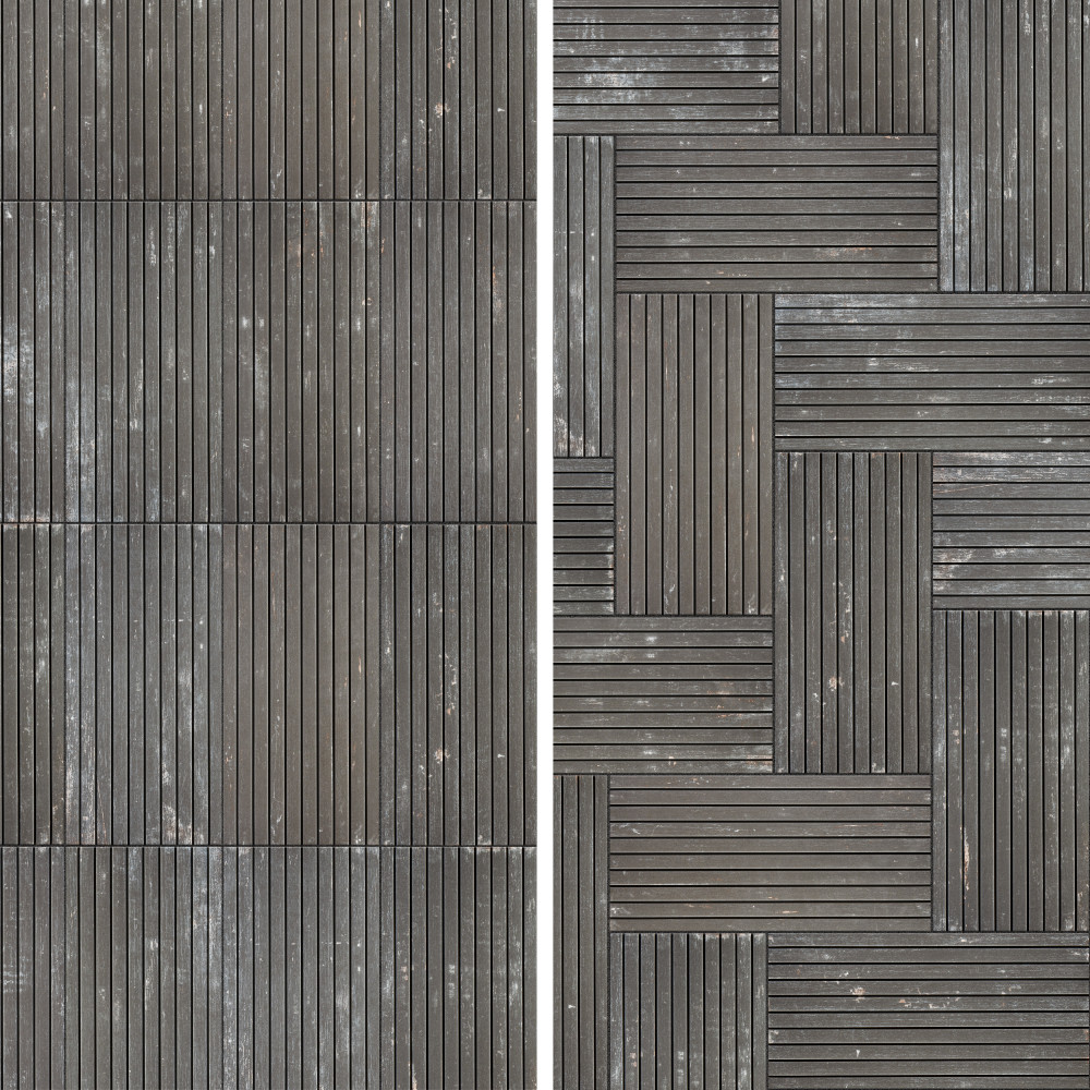 Sample – Retro Strata Nero Porcelain Floor and Wall Tile