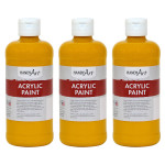 Handy Art&reg; Acrylic Paint 16 oz, Deep Yellow, Pack of 3 RPC101020-3