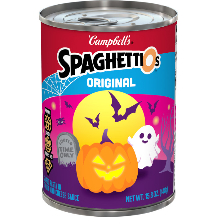 Canned Pasta with Fun Halloween Shapes