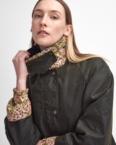 Barbour x William Morris Gallery Shelton Waxed Jacket