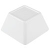 Small square melamine cubic display bowl in white